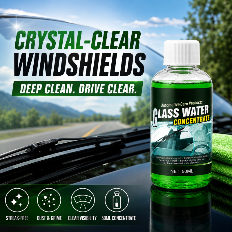 🥳2026 HOT SALE🥳💞50K+ SOLD! 💧✨ 50% OFF! Glass Concentrate – 10ml makes 1L, cuts bugs & grime, streak-free. 1 bottle = 50L.! 🚗💪
