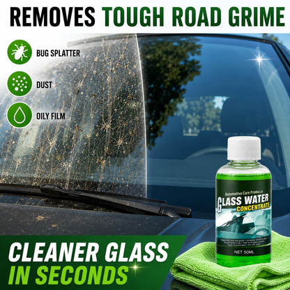 🥳2026 HOT SALE🥳💞50K+ SOLD! 💧✨ 50% OFF! Glass Concentrate – 10ml makes 1L, cuts bugs & grime, streak-free. 1 bottle = 50L.! 🚗💪