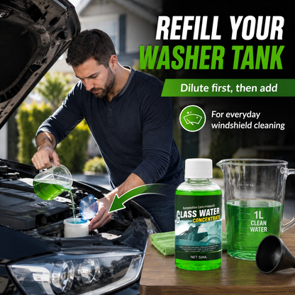 🥳2026 HOT SALE🥳💞50K+ SOLD! 💧✨ 50% OFF! Glass Concentrate – 10ml makes 1L, cuts bugs & grime, streak-free. 1 bottle = 50L.! 🚗💪