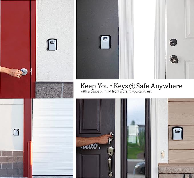 🔐 LIMITED‑TIME 50% OFF! 💐 Wall‑Mounted 4‑Digit Key Safe Box – Heavy‑Duty, Weather‑Resistant ✨