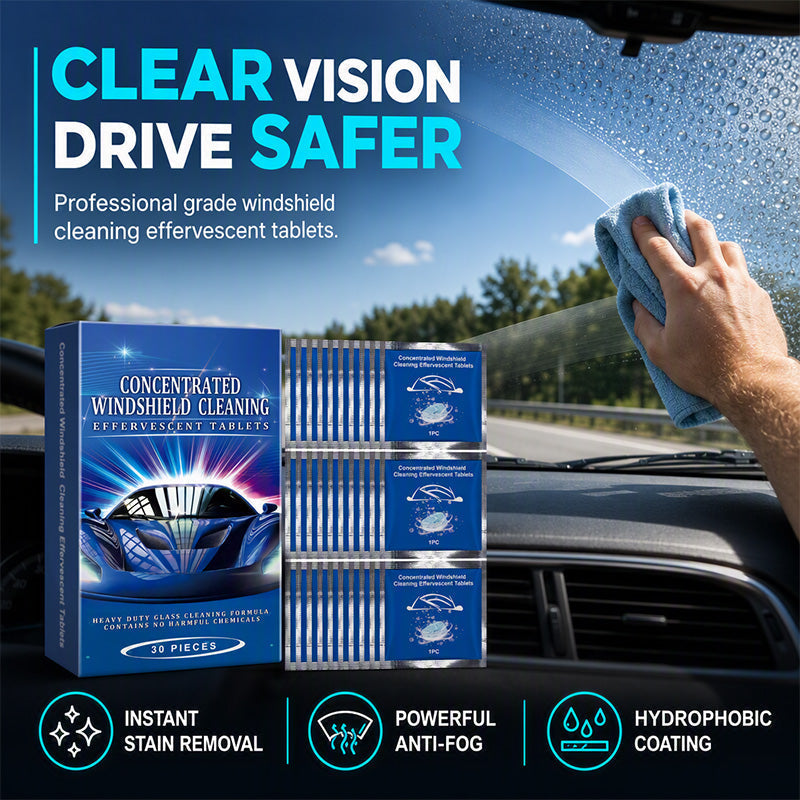 🔥🔥LAST DAY SALE ONLY $0.79!!🔥Car Windshield Cleaning Effervescent Tablets