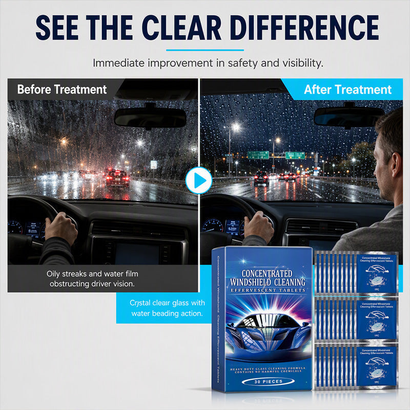 🔥🔥LAST DAY SALE ONLY $0.79!!🔥Car Windshield Cleaning Effervescent Tablets