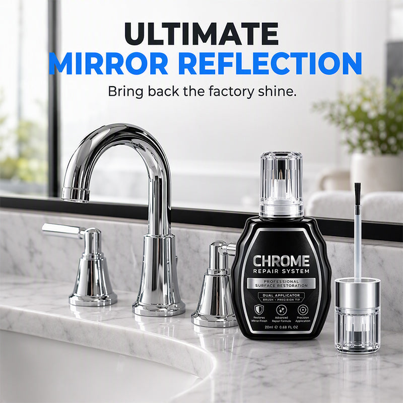 🚗 Chrome Restoration Set – Removes Oxidation & Restores High-Gloss Metallic Finish(offer)