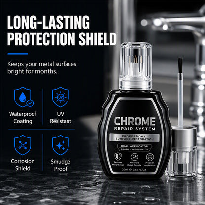 🚗 Chrome Restoration Set – Removes Oxidation & Restores High-Gloss Metallic Finish(offer)