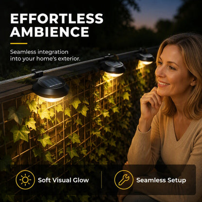 🅷Utilo™ Outdoor Waterproof Solar LED Gutter Wall Lights (offer)