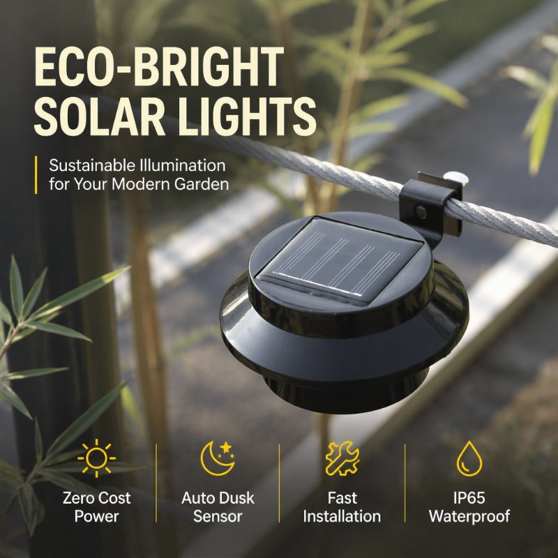 🅷Utilo™ Outdoor Waterproof Solar LED Gutter Wall Lights (offer)