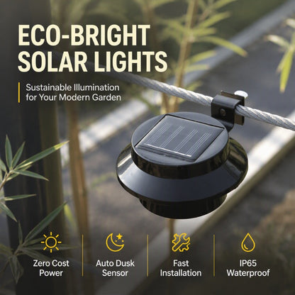 🅷Utilo™ Outdoor Waterproof Solar LED Gutter Wall Lights (offer)