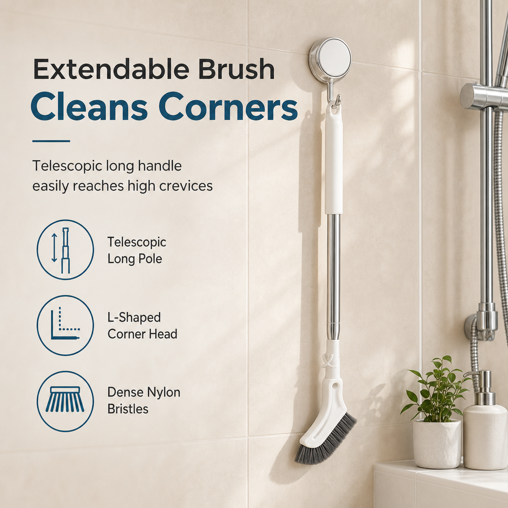 🔥Multifunctional Extendable Long Handle Floor Scrub Brush (offer)