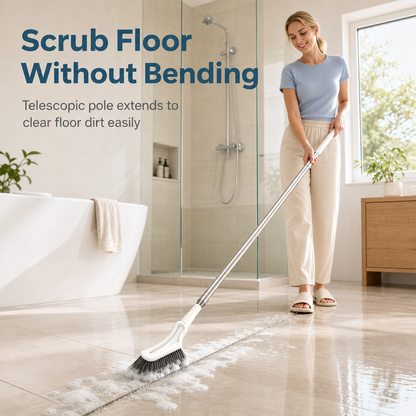 🔥Multifunctional Extendable Long Handle Floor Scrub Brush (offer)