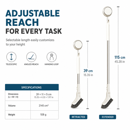 🔥Multifunctional Extendable Long Handle Floor Scrub Brush (offer)
