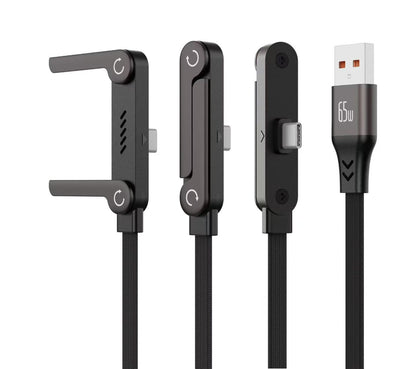 ⚡️240w super fast charging📱Invisible Holder Charger Cable with Stand